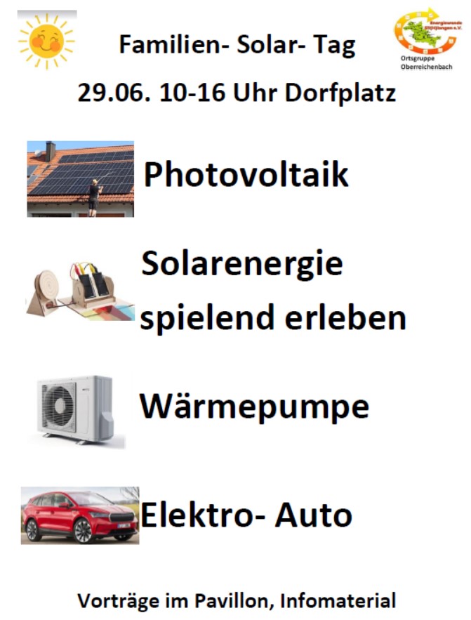 Du betrachtest gerade Solar-Infotag beim Familienfest Oberreichenbach